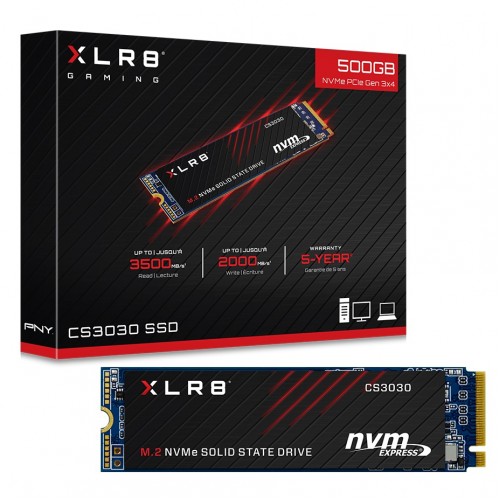 PNY CS3030 500GB PCIe M.2 NVMe SSD